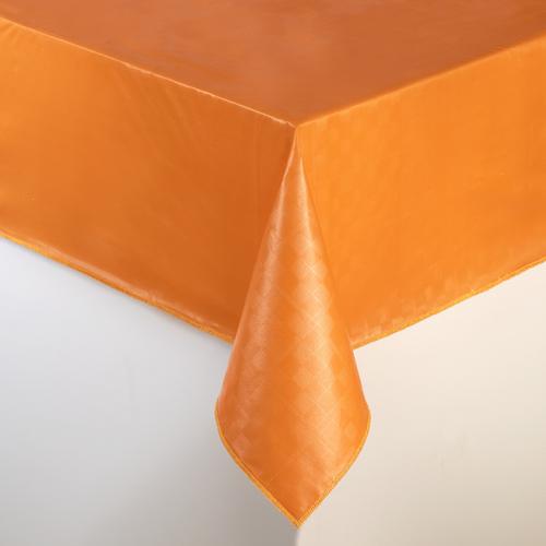 Wachstischdecke ""Karo"" orange, 140 x 180 cm