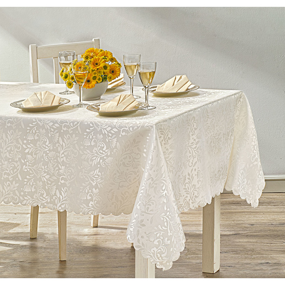 Jacquard-Tischdecke champagner, 140 x 220 cm Image