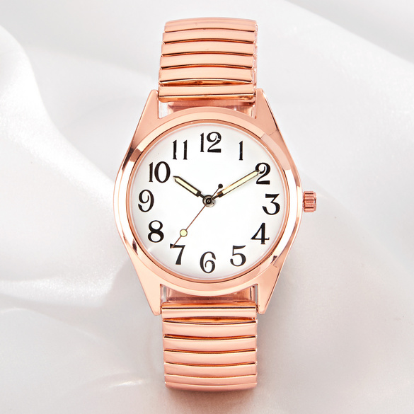 Armbanduhr roségold groß, Ø 3,5 cm Image