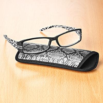 Lesebrille + Etui, +3,5 dpt