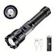 White/UV/Side Red Flashlight USB Rechargeable Flashlight Use 1x 18650 Battery For Camping Hunting Tracking Pet Cat Dog Urine Detection Light Tactical Torch Lamp With Magnetic Base