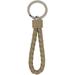 Taupe Intrecciato Key Ring