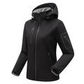 giacca softshell da trekking da donna giacca con cappuccio giacca invernale in pile impermeabile all'aperto tinta unita termica calda antivento leggera fodera in pile tuta sportiva giacca a vento trench sci arrampicata