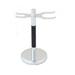 Shaving Brush and Safety Razor Stand by Shave Classic Stainless Steel Black & Chrome SST-26