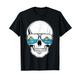 San Marino Flagge Land Sugar Skull Sammarinesische Wurzeln Kinder T-Shirt