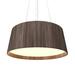Accord Lighting 1 - Light Single Empire LED Pendant Wood/Bamboo in Brown | 9.75 H x 24.18 W x 24.18 D in | Wayfair 296LED.18