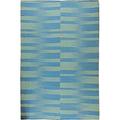 Blue/Green 140 W in Rug - Doris Leslie Blau Modern 11'8" x 17'8" Blue Handmade Kilim Rug Wool | Wayfair DLB-N11175