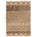 Brown 68 x 50 W in Rug - Doris Leslie Blau Modern 4'2" x 5'8" Tribal Tulu Nadu Style Beige/Geometric Design Rug Wool | 68 H x 50 W in | Wayfair