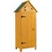 Outdoor Tool Storage Cabinet Wooden Fir Garden Shed with Single Storage Door