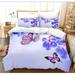 Butterfly Bedding Set Butterfly Duvet Cover Set Twin Full Queen King Size Blue Purple Butterflies Printed Comforter Cover Set for Girls Kids Teens 1 Quilt Cover 2 Pillowcases 3 Piece