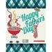 Happy Father s Day Hat Tie Garden Yard Flag Banner House Home Decor 28 x 40 inch Beard BBQ Large Decorative Double Sided Welcome Flags for Holiday Wedding Party Outdoor Outside