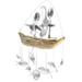 HTHJSCO Angler Wind Chimes Fishing Spoon Head One Person Two People Three People Bell