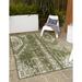 Unique Loom Anthro Outdoor Bohemian Rug 9 0 x 12 0 Rectangle Green