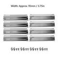 8Pcs Adjustable Stainless Steel Heat Plate BBQ Gas Grill Replacement Kit