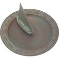 WENZHOU Products Sailboat Sundial Birdbath Copper Verdi