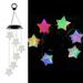 ZPAQI Solar Luminous Garden Decoration Wind Chimes for Outside Elegant Chimes Decor Lucky Angel Stars Bird Outdoor Decor Rustproof Memorial Home Wind Bell