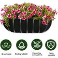 Opvise 3Pcs Flower Pot Liners Window Box Hanging Planter Pots Eco-friendly Breathable Wall Hanging Basket Liner Planter Insert Accessories M