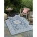 Unique Loom Chalca Outdoor Aztec Rug 10 0 x 14 1 Rectangle Blue