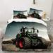 YJHDM Teenage Adult Bedding Set Tractor Printed Bedding and Pillowcases 2/3 Pieces