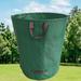 Opvise Portable Foldable Garden Leaf Bag with Durable Handle Easy Storage Fermented Organic Fertilizer Collect Manure Barrel Fat Bucket Bag XL