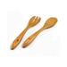 Berard France Terra Olive Wood 2 Piece Salad Servers Set Wood Flatware/Wood in Brown | 1.95 W in | Wayfair BER05375