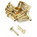 Cutlery Rivets (10 Pack) For DIY Handles & Knife Handle Repair - Size (0.312 X 0.155 X 0.750 Inch) - (Brass) - 2-Piece Rivet Knife Handle Fasteners