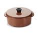 Culinary Caractere Revol 0.78 qt. Non-Stick Ceramic Round Dutch oven w/ Lid Non Stick/Ceramic in Brown | 6.5 H x 14 W in | Wayfair 654577