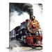 Creowell Construction Truck Wall Art Boys Wall Decor Watercolor Train Posters Prints Colorful Pictures Kids Bedroom Toddler Home Decorations Transportation Paintings for Nursery 16x20 in/12x16 in