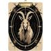 Acrylic Clipboards with Low Profile Clip A4 Standard Size 9 x 12.5 File Holder for Writing Drawing Clip Boards for Doctors Offices Satanic Goat 2 Gifts