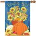 HGUAN Welcome Fall Garden Flag Double Sided Patriotic American Flag Thanksgiving Autumn Harvest Pumpkin House Flag Rustic Country Garden Yard Flag for Home Seasonal Outdoor Decor