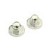 Lefroy Brooks Classic Floor Bolts Pair in Silver Nickel in Gray | 1.38 H x 1.38 W x 0.96 D in | Wayfair L1-6025-NK