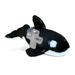 DolliBu Large Killer Whale Stuffed Animal with Silver Cross Plush â€“ Religious Baby Baptism Gifts for Boys and Girls Dedication Christening Gifts Plush Prayer Healing Stuffed Animal â€“ 15.5 Inches
