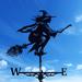 Clearance! Pgeraug Ornaments Pendant Weathercock Weathercock Wind Direction Indicator Witch Shape Desktop Ornament Black