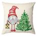 Size Cotton Pillowcase Christmas Pillow Cover Linen Christmas Tree Pillow Cover Sofa Pillow Cover Christmas Decoration Sham Covers for Bed Pillows