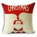 Naierhg Pillow Cover Washable Reusable Hidden Zipper Soft Breathable Decorative Christmas Tree Pattern Pillowcase for Home