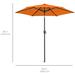 Arlmont & Co. 7.5Ft Heavy-Duty Outdoor Market Patio Umbrella W/Push Button Tilt, Easy Crank - Cerulean | Wayfair 0213CE9EC4E14A71B65C743BE1931D35