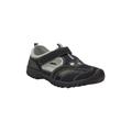 Wide Width Men's Sport Sandal by KingSize in Black Grey (Size 9 W)