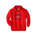 Men's Big & Tall Champion® oversized athletic hoodie by Champion in Bright Red (Size 2XL)