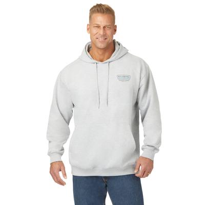 Men's Big & Tall Billabong pullover double logo hoodie by Billabong in Grey (Size 4XLT)