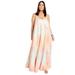 Plus Size Women's Sequin Swing Maxi Dress by June+Vie in Warm Multi Mist (Size 14/16)