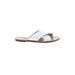 Brooks Brothers Red Fleece Sandals: White Print Shoes - Women's Size 7 - Open Toe