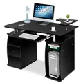 Costway Computer Desk Home Office Workstation Study Table W/ 2 Drawers & Keyboard Tray