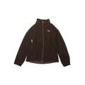 The North Face Fleece Jacket: Brown Solid Jackets & Outerwear - Kids Girl's Size Medium