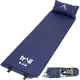 Trail Outdoor Leisure Single Pillow Camping Mat Self Inflating Inflatable Roll Mattress With Bag Blue Trail