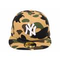 BAPE x MLB New Era Yankees 59Fifty Fitted Cap Yellow