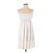 MICHAEL Michael Kors Casual Dress - Mini Scoop Neck Sleeveless: White Print Dresses - Women's Size X-Small