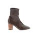 Stuart Weitzman Boots: Brown Solid Shoes - Women's Size 7 - Almond Toe