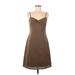 Gap Casual Dress - Mini: Brown Solid Dresses - Women's Size 6