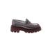 Melissa Mule/Clog: Loafers Platform Casual Burgundy Shoes - Women's Size 6 - Almond Toe