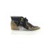 Mix No. 6 Sneakers: Gold Color Block Shoes - Women's Size 6 1/2 - Round Toe